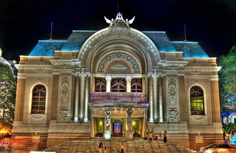 【越南建築】 在越南的美麗法國烙印系列 - 西貢歌劇院（胡志明市）