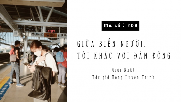 Giữa biển người, tôi khác với đám đông